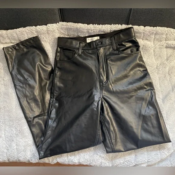 Abercrombie and Fitch leather pants - Picture 2 of 4